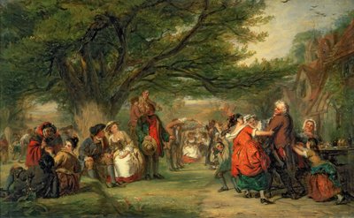 Dorpsfeest door William Powell Frith